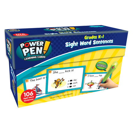TEACHER CREATED RESOURCES Power Pen Learning Cards - Sight Word Sentences TCR6857